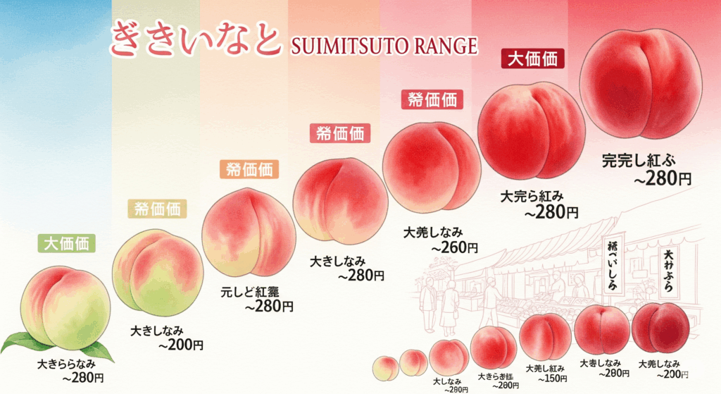 水蜜桃の値段はどのくらい？