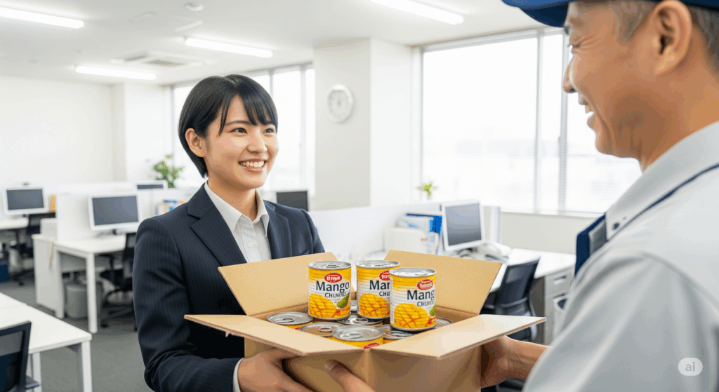 マンゴーチャンク アスクルでの取り扱い