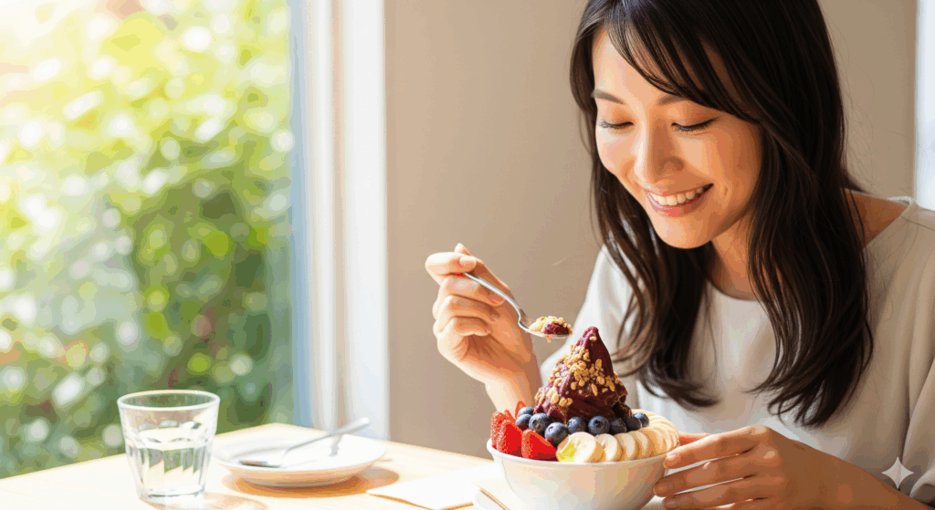 アサイーを美味しく食べるにはフルーツと組み合わせる
