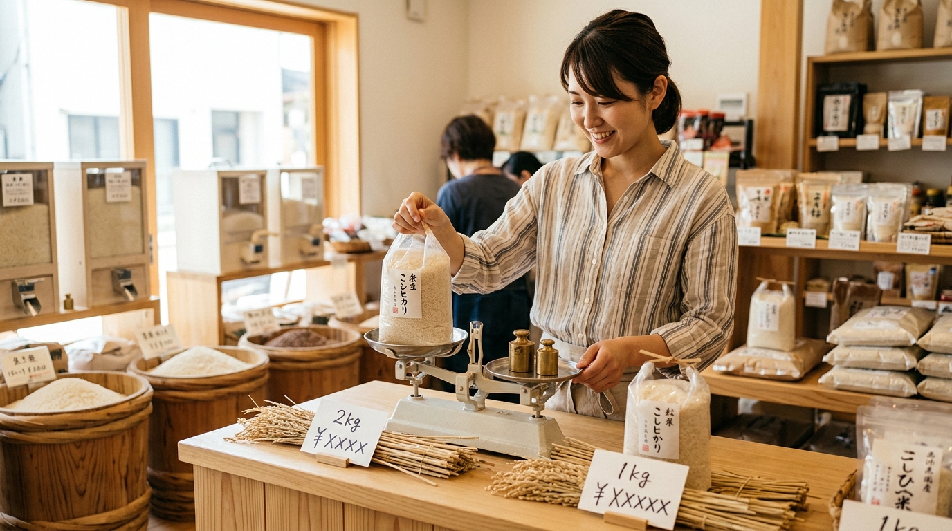 2kgや1kgなど重さ別の値段