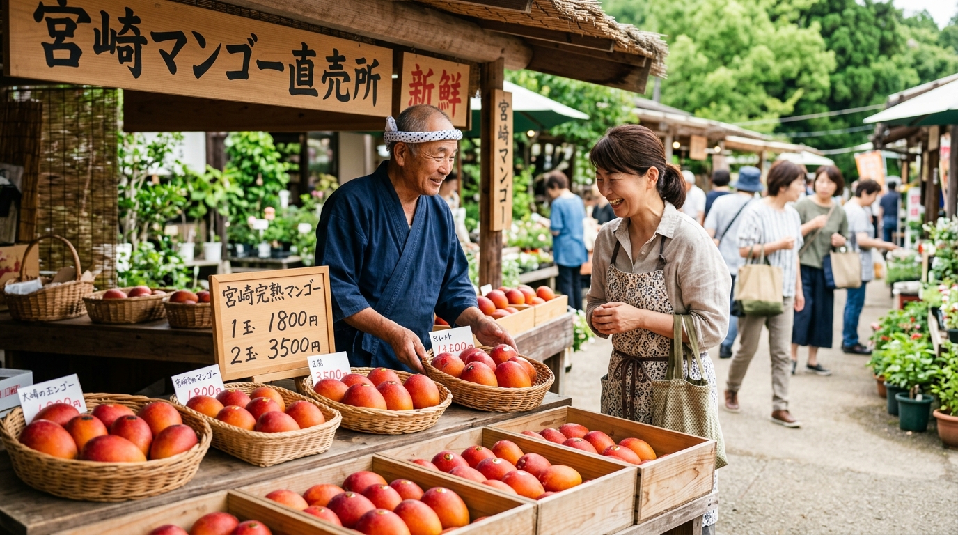 宮崎マンゴー直売所の値段を場所別に比較