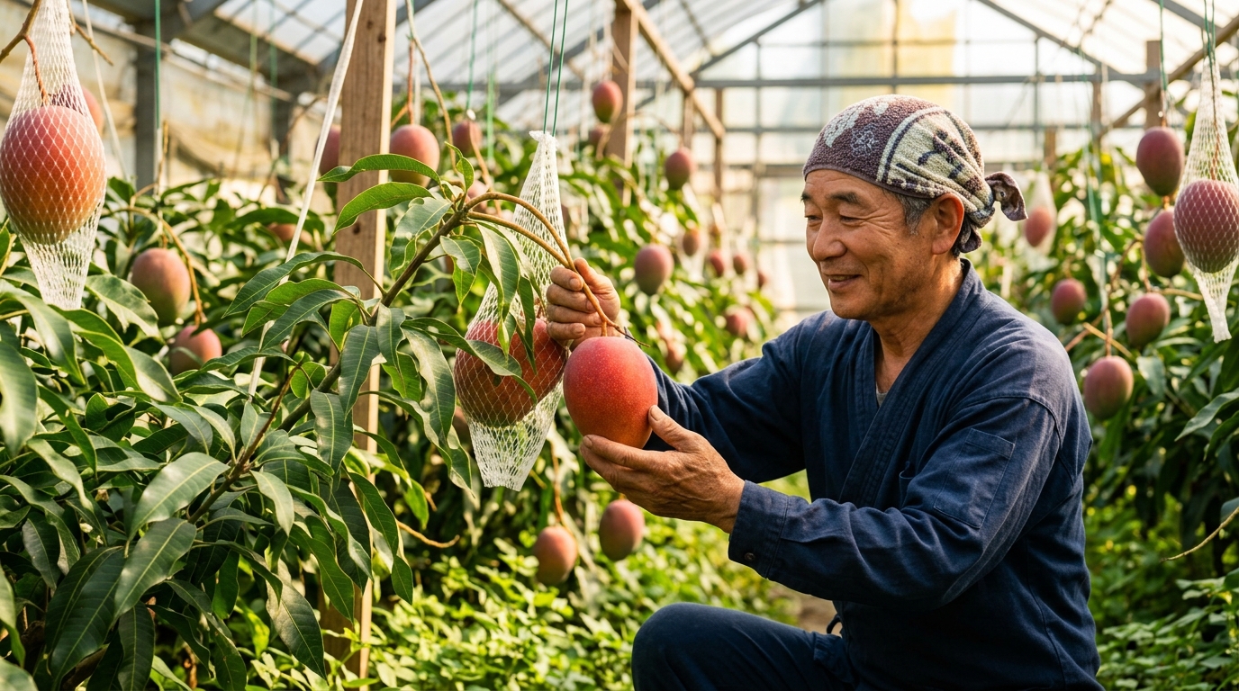 宮崎西都市マンゴーの特別な栽培法