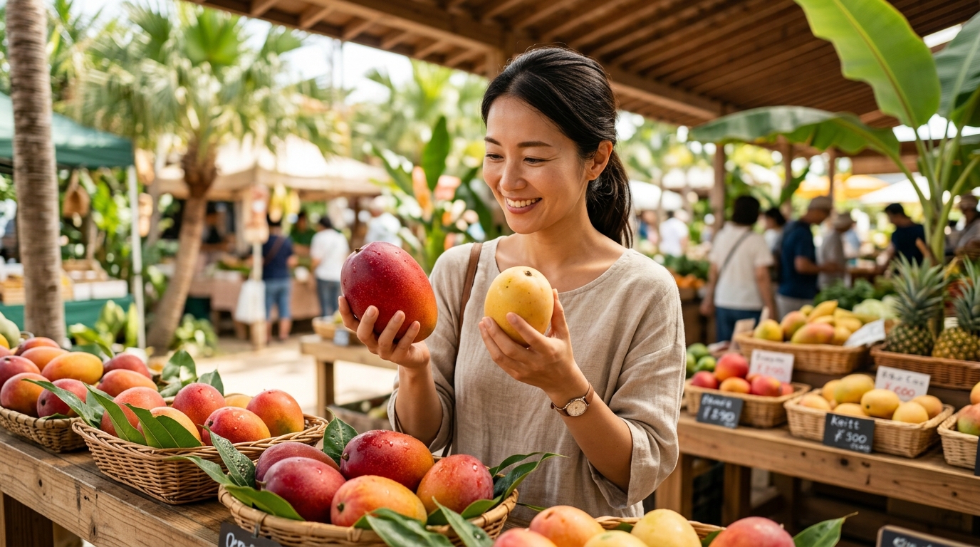 沖縄産マンゴーとの時期の違い
