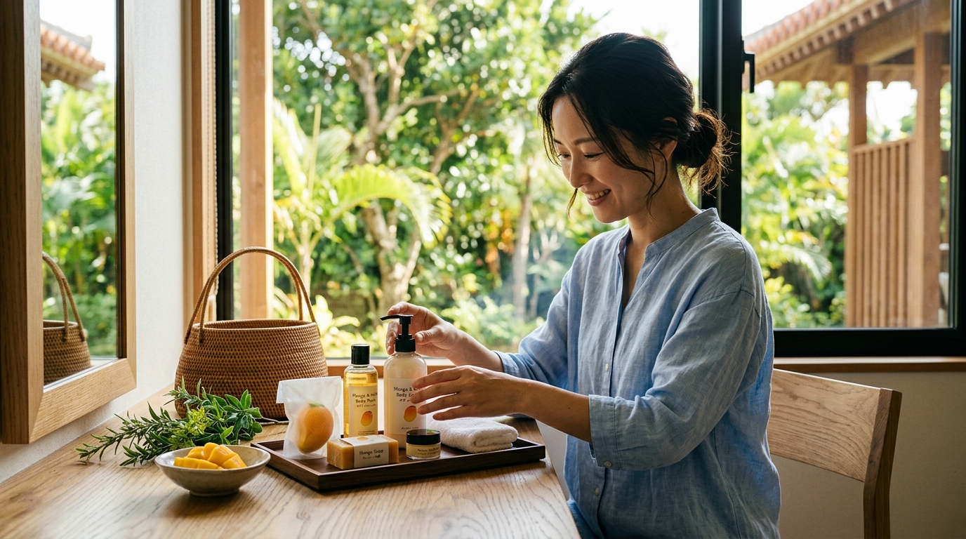名物マンゴー関連のアメニティ