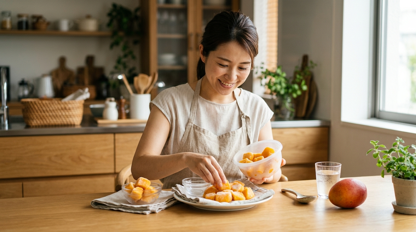 冷凍マンゴーの解凍方法は？