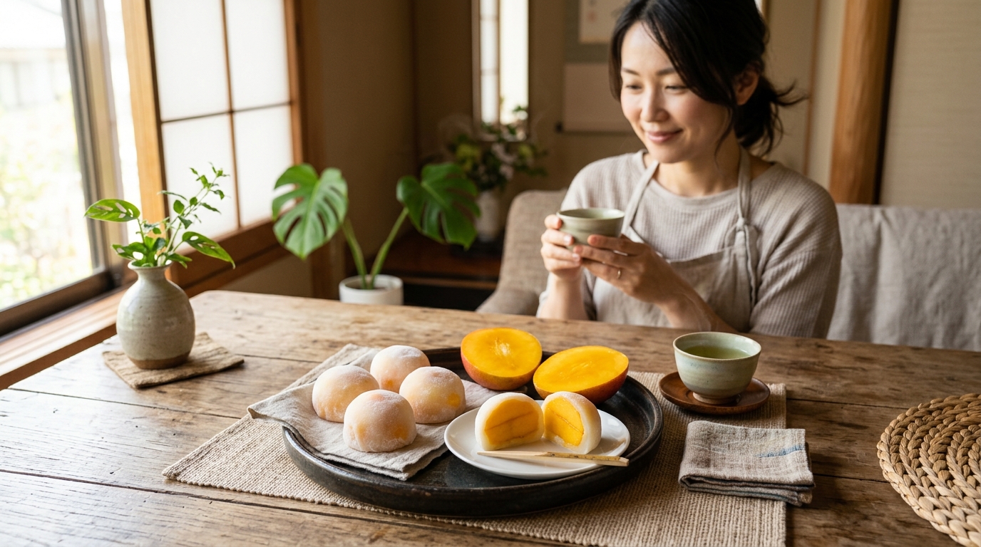 人気の宮崎マンゴー大福セット