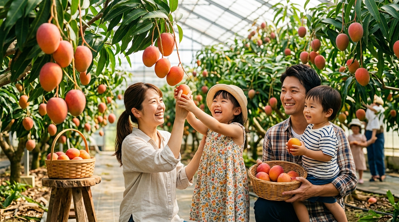 家族連れに優しいマンゴー農園とは