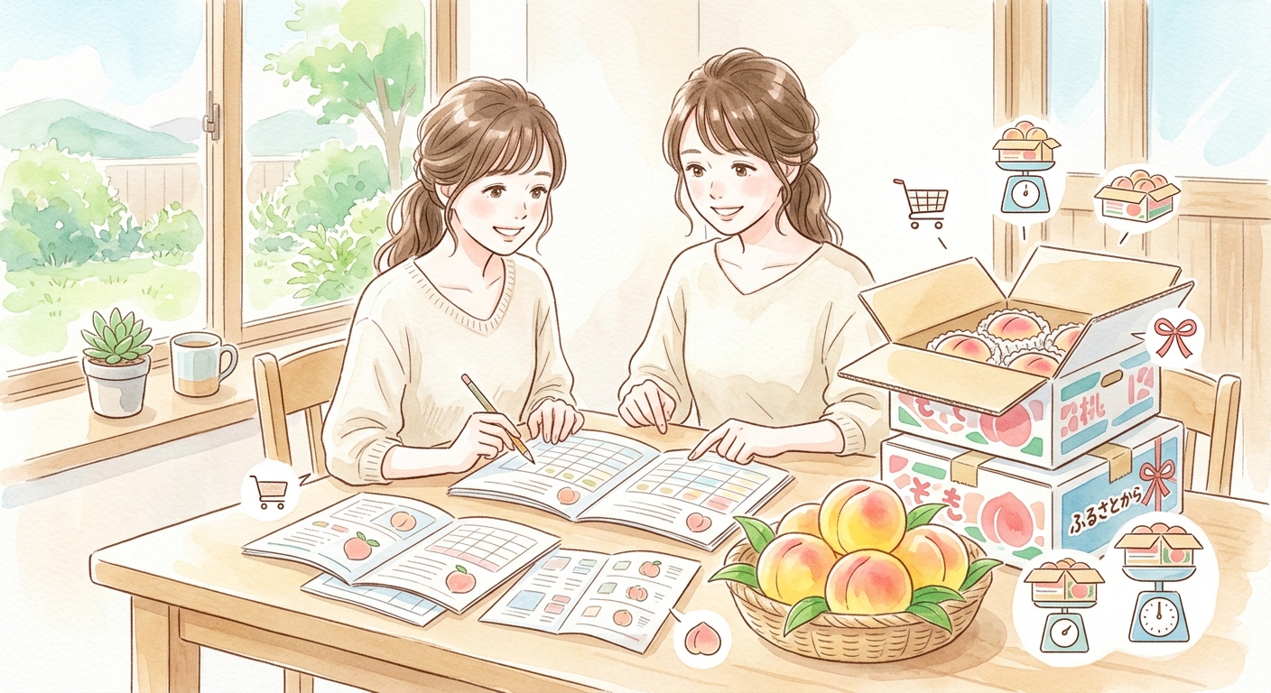 ふるさと納税で黄金桃の値段を比較