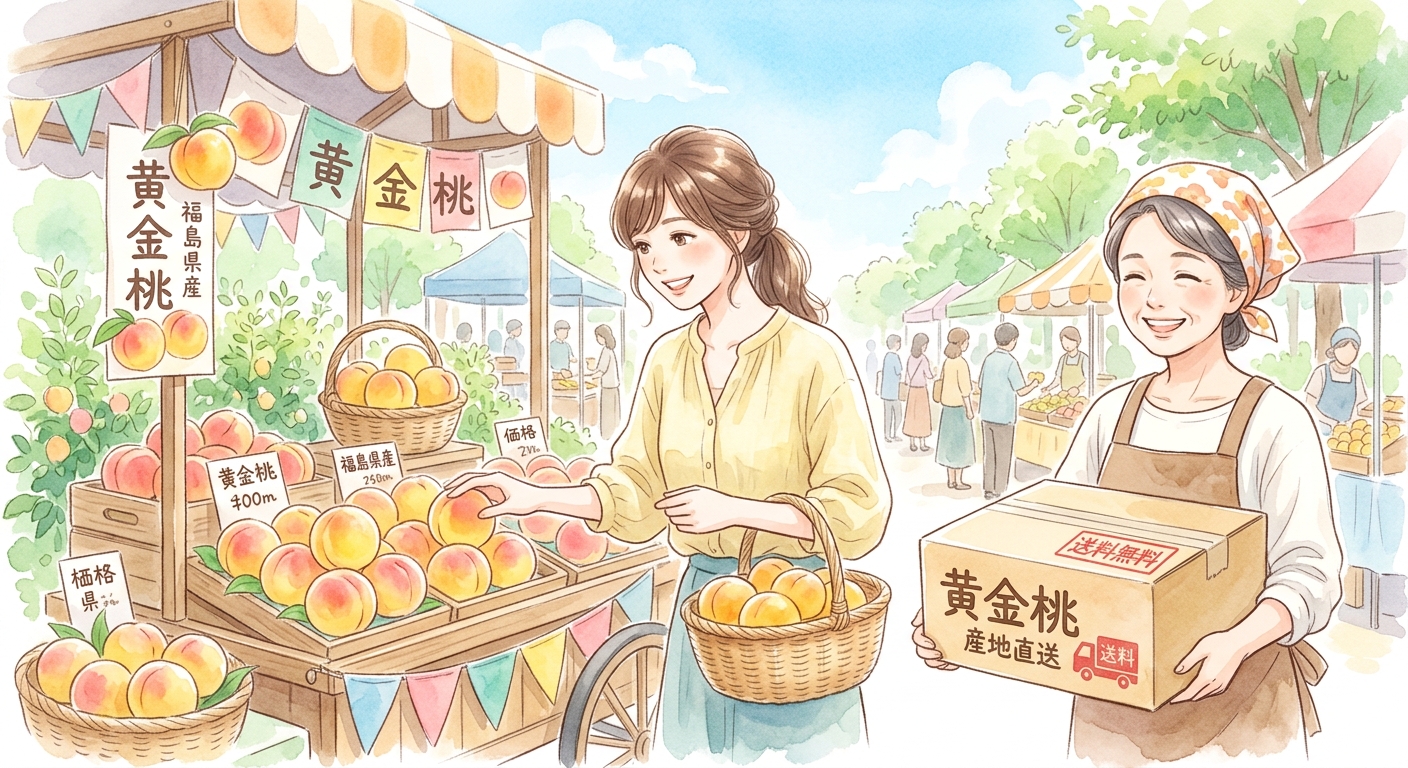 黄金桃の価格相場と送料無料