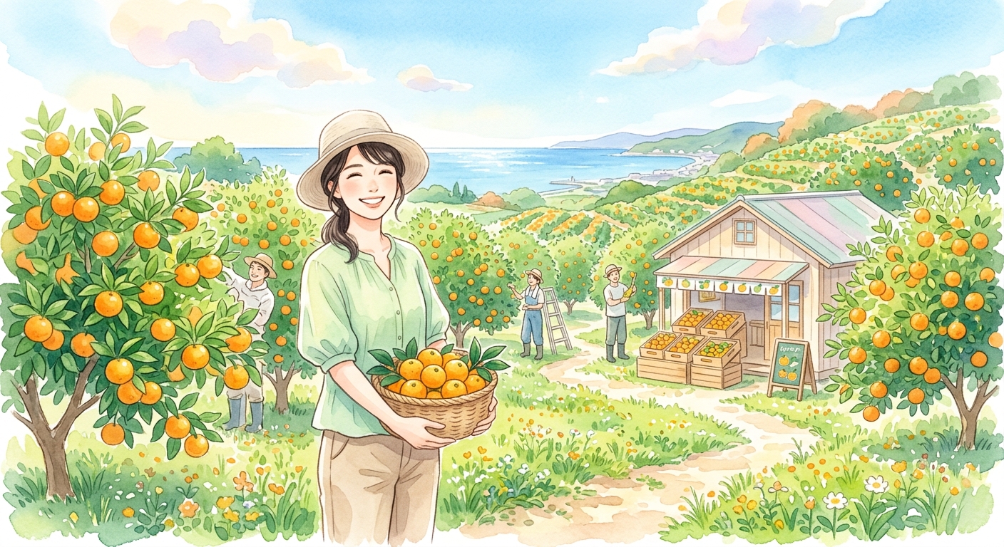 小田原の湘南ゴールド農園を探す