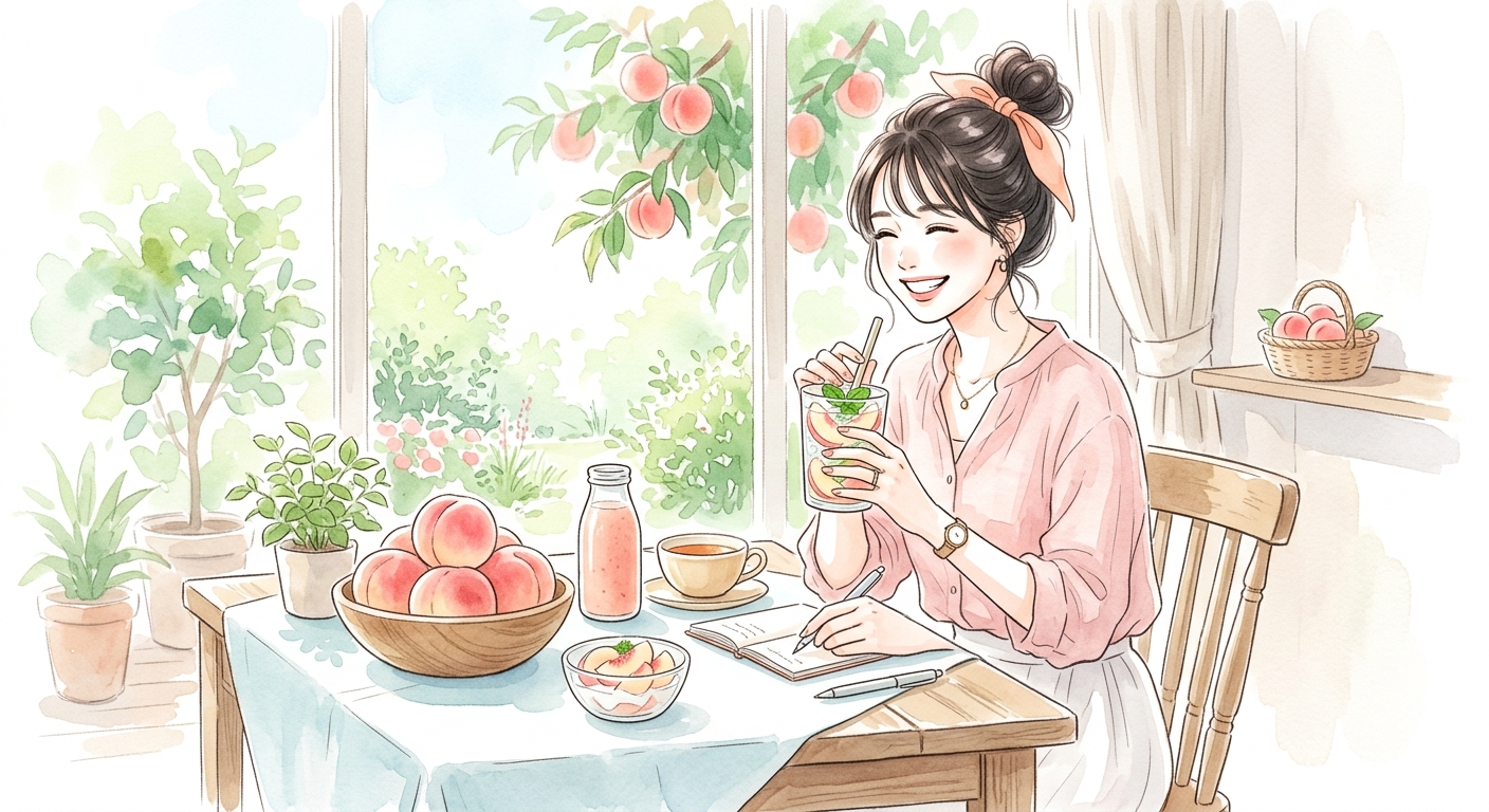 桃で疲労回復、ダイエットにも