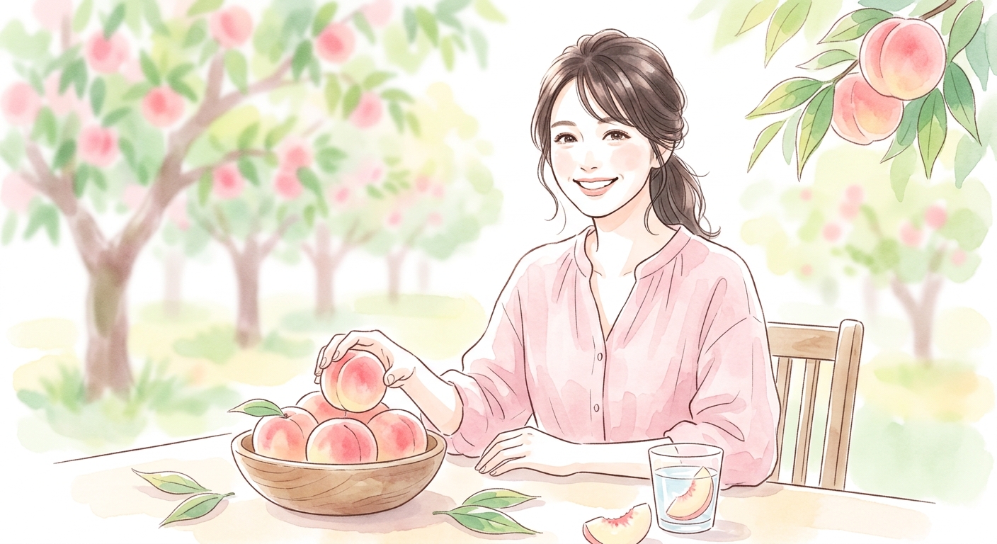 桃の効果で健康と美容を促進