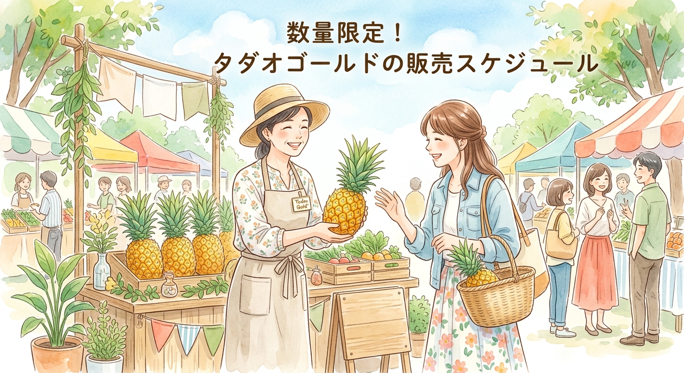 数量限定！タダオゴールドの販売スケジュール