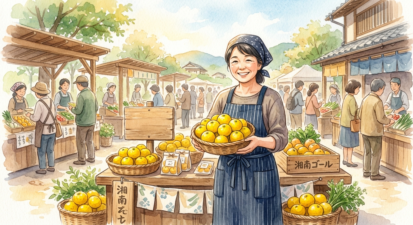 JAタウンでも湘南ゴールドを販売