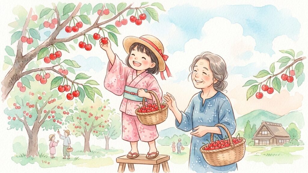 さくらんぼ 狩り