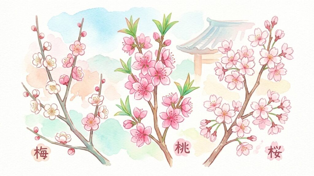 桃 桜 梅 違い