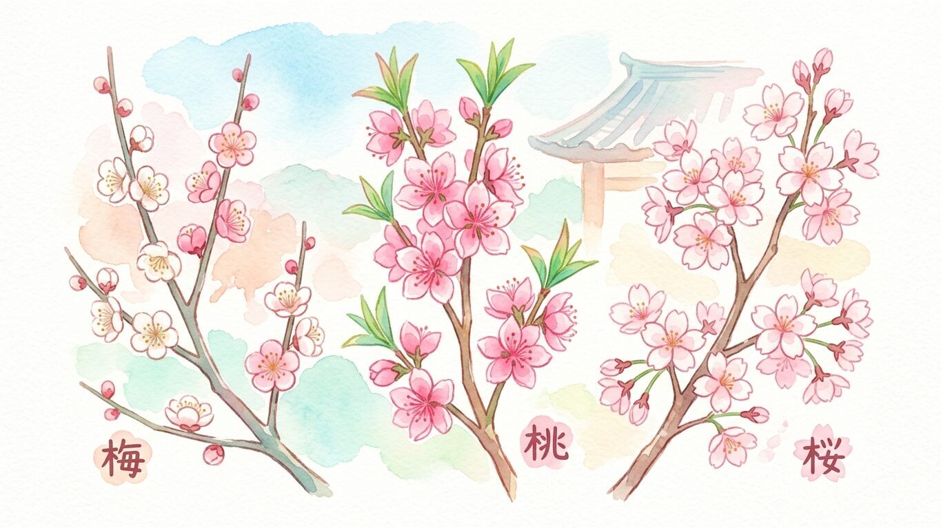 桃 桜 梅 違い