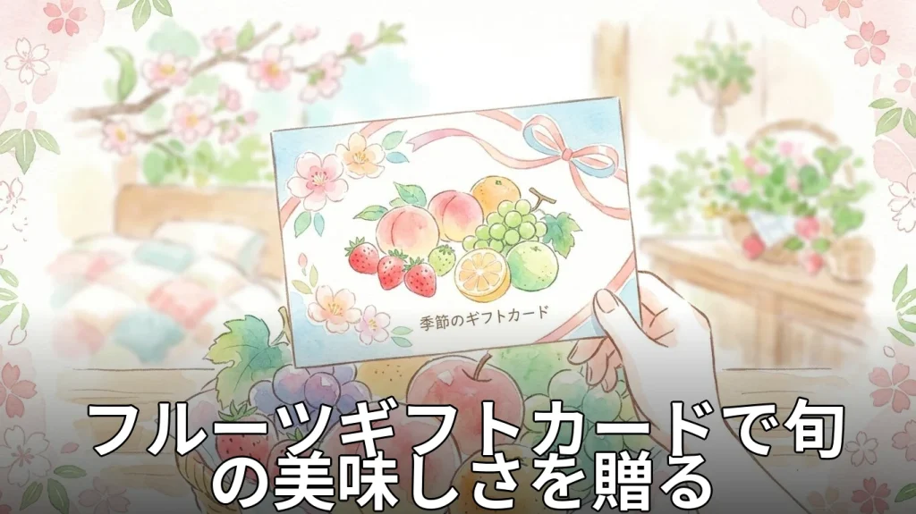 フルーツギフトカードで旬の美味しさを贈る