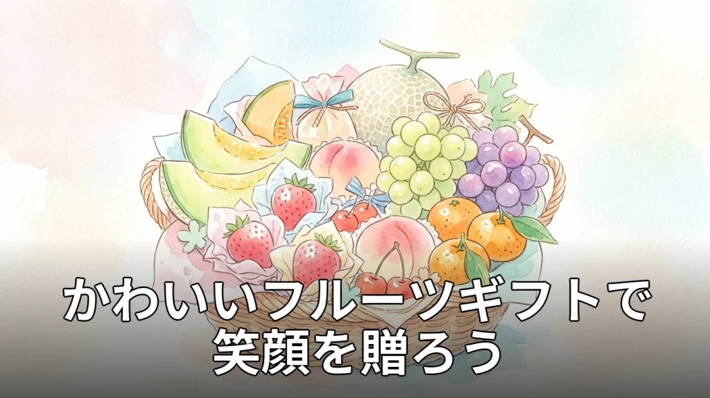 かわいいフルーツギフトで笑顔を贈ろう