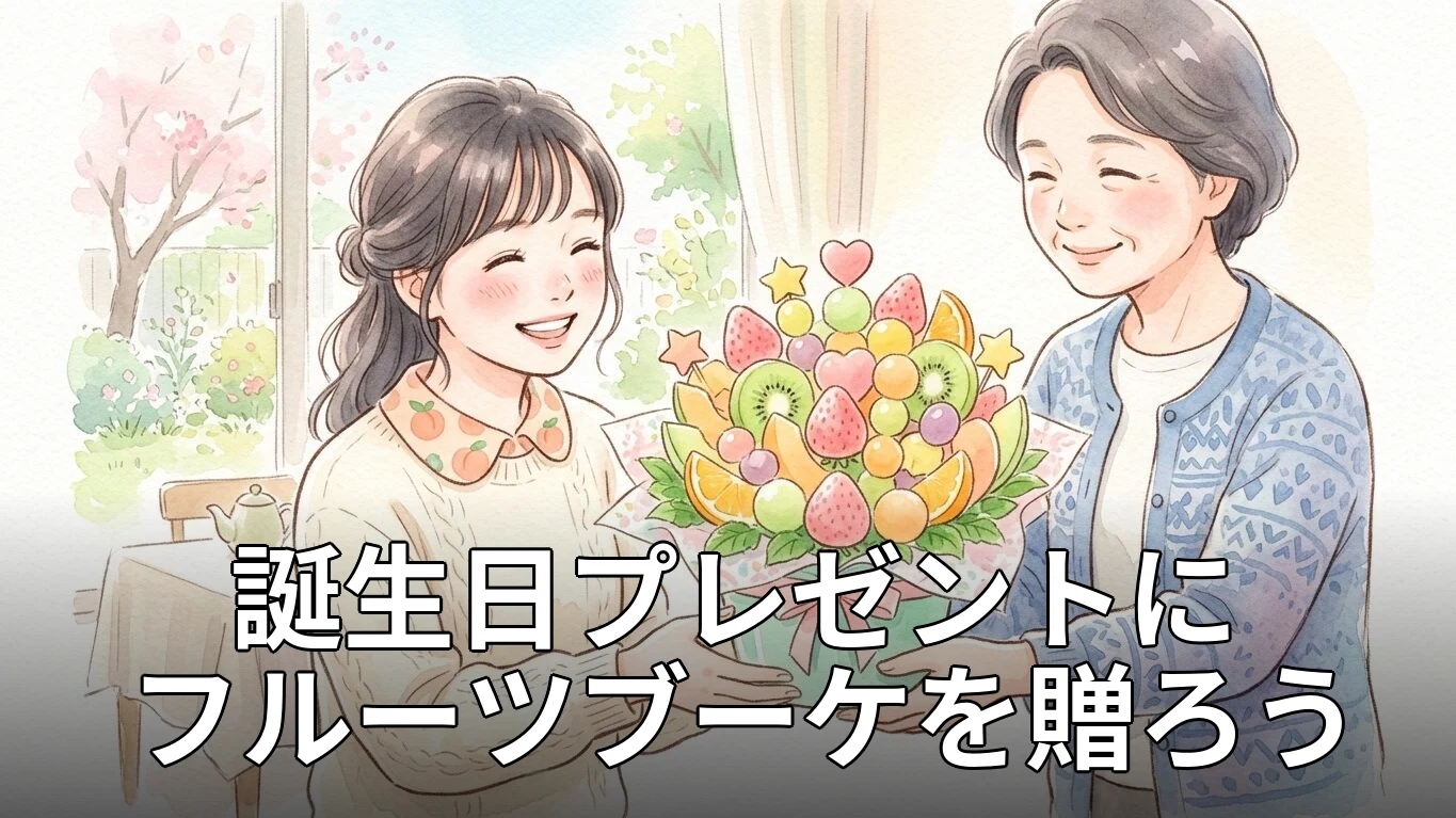 誕生日プレゼントにフルーツブーケを贈ろう