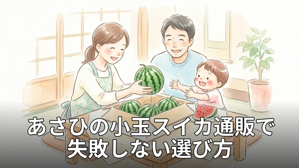 あさひの小玉スイカ通販で失敗しない選び方