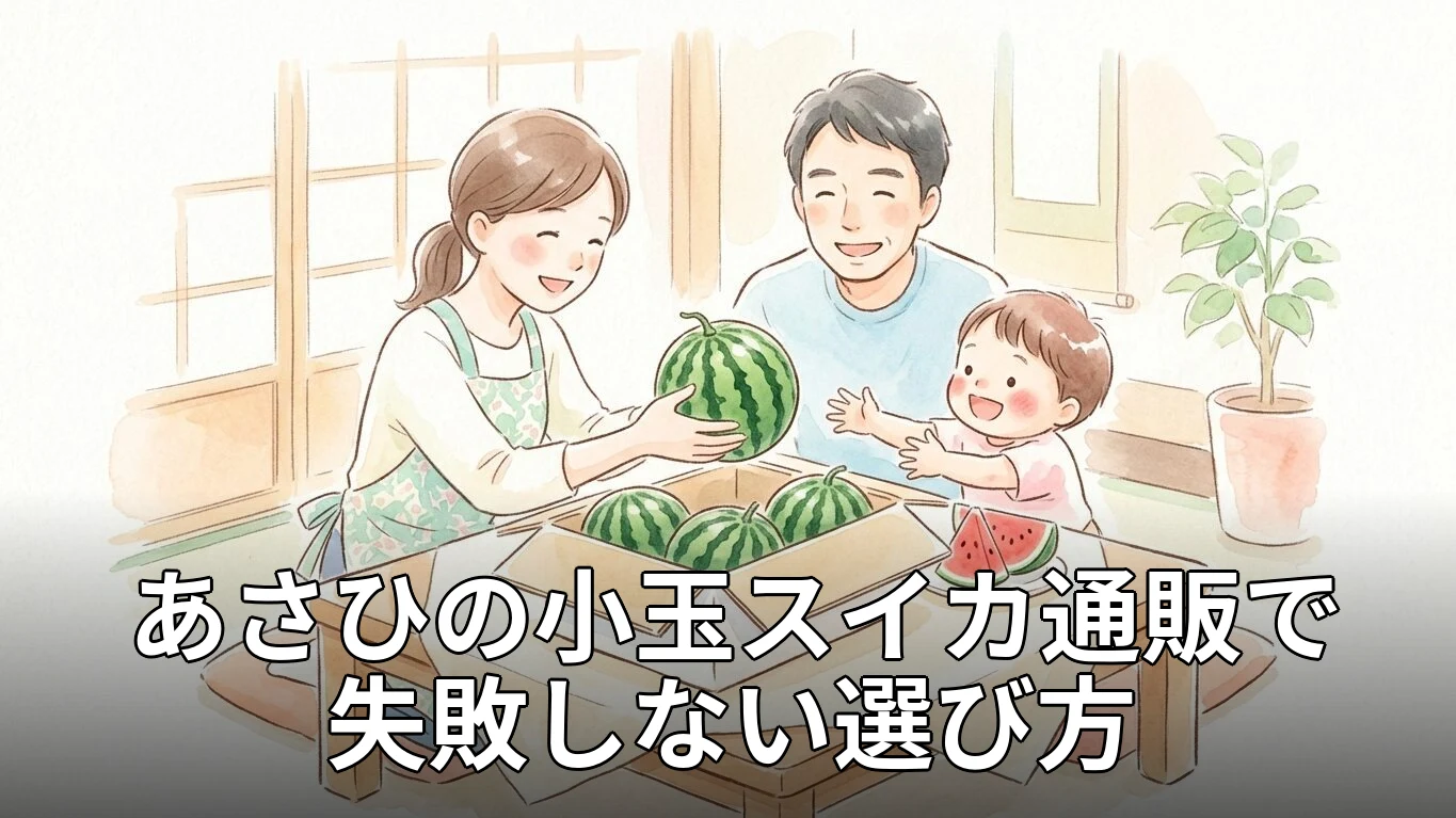 あさひの小玉スイカ通販で失敗しない選び方