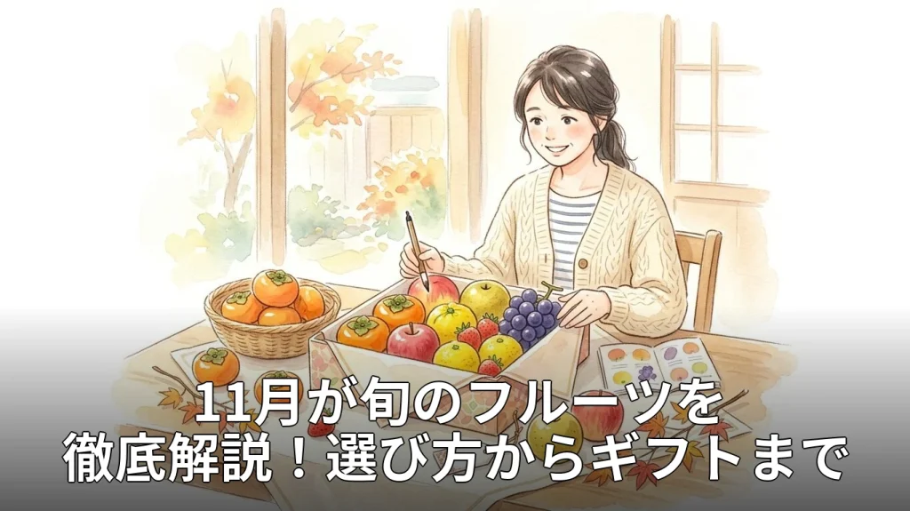 11月が旬のフルーツを徹底解説!選び方からギフトまで