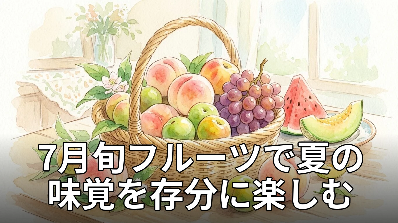 7月旬フルーツで夏の味覚を存分に楽しむ