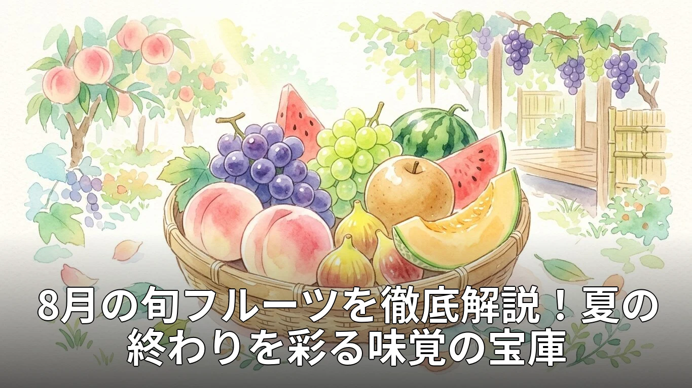 8月の旬フルーツを徹底解説！夏の終わりを彩る味覚の宝庫