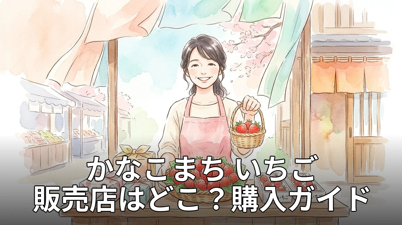 かなこまち いちご 販売店はどこ？購入ガイド