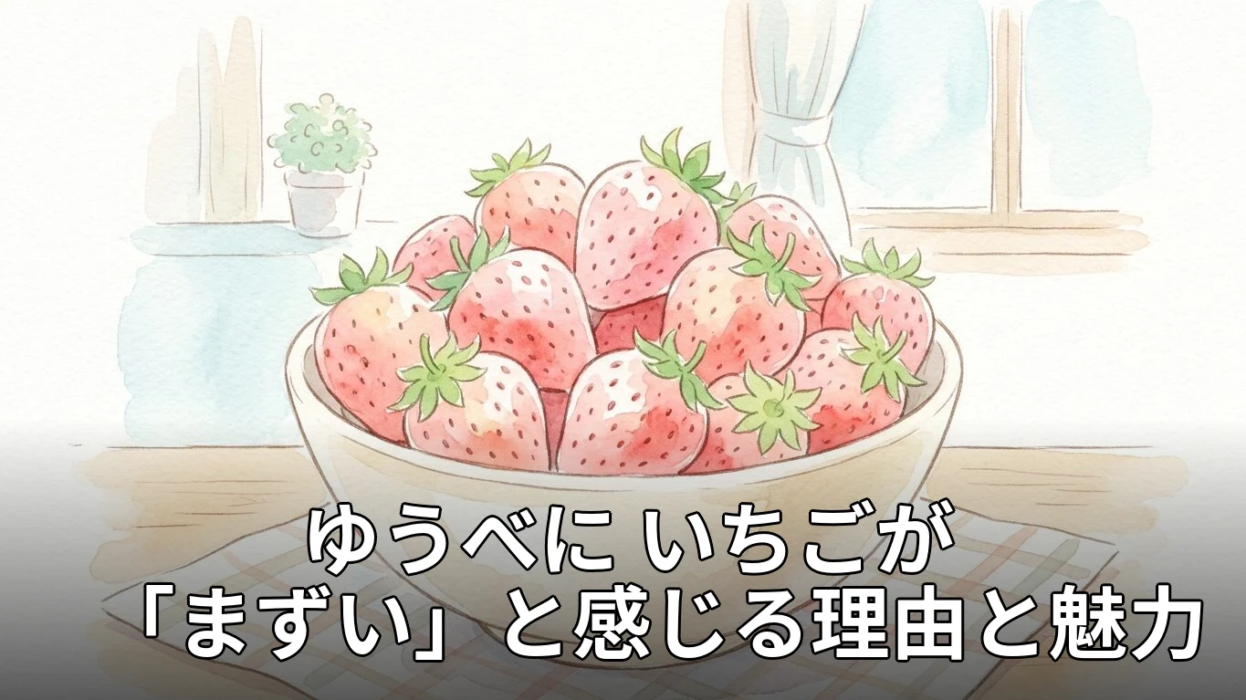 ゆうべに いちごが「まずい」と感じる理由と魅力